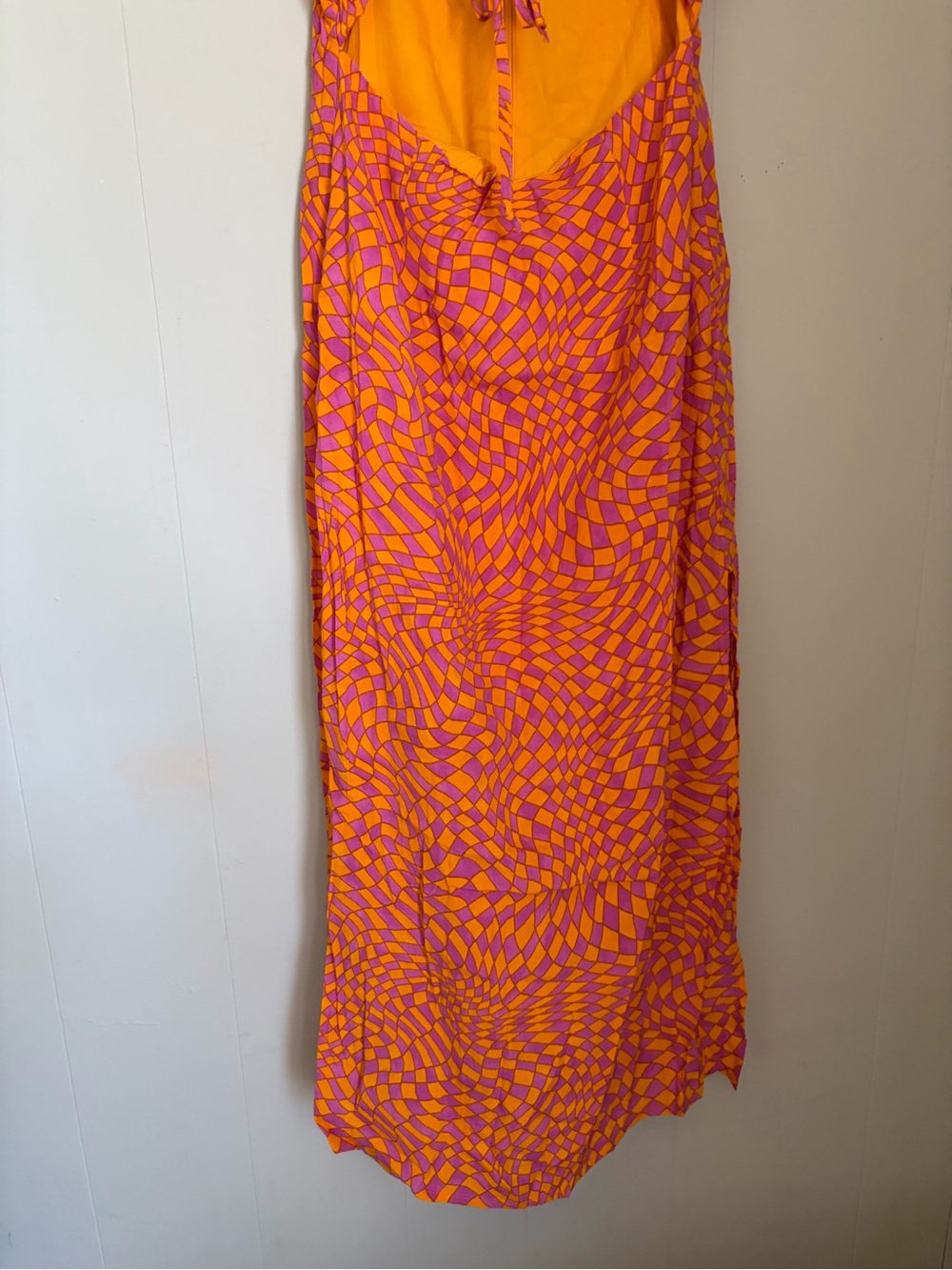 Olivaceous Orange & Pink Cutout Maxi Dress - Picture 3 of 6